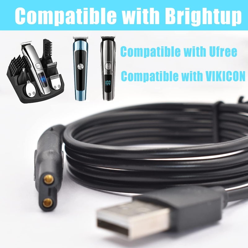 BOEEA كابل شاحن متوافق مع ماكينة حلاقة اللحية Ufree/Brightup/VIKICON مجموعة العناية متعددة الوظائف - Image 4